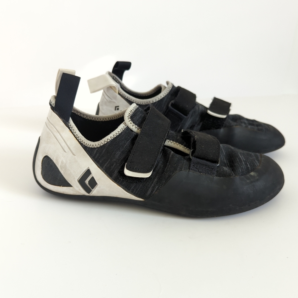 Black Diamond Momentum Climbing Shoes - Men's, Black and White, Velcro